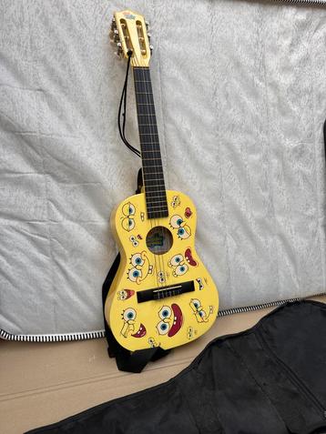 SpongeBob Kindergitaar met Tas beschikbaar voor biedingen