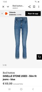Red Button spijkerbroek Giselle mt 42, Kleding | Dames, Spijkerbroeken en Jeans, Ophalen of Verzenden, Zo goed als nieuw, Blauw