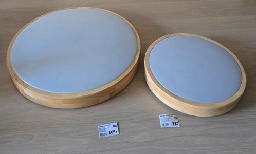 Brilliant plafondlamp Slimline hout, Huis en Inrichting, Lampen | Plafondlampen, Zo goed als nieuw, Hout, Ophalen of Verzenden