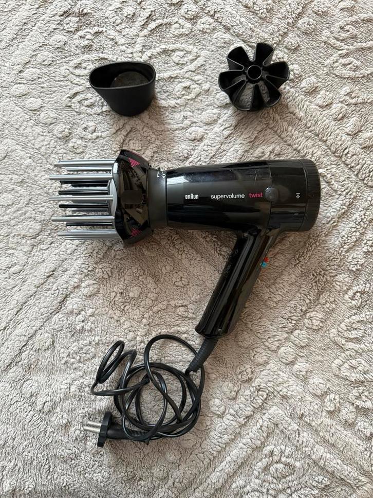 Braun Föhn met Verschillende Koppen, Witgoed en Apparatuur, Persoonlijke-verzorgingsapparatuur, Gebruikt, Haarverzorging, Ophalen of Verzenden