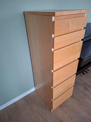 Malm ladekast met 6 lades - afbeelding 3