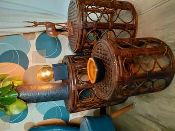 vintage mimiset bamboe/rotan.. jaren 70 beschikbaar voor biedingen