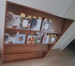 Vintage bibliotheek boekenkast, Huis en Inrichting, Kasten | Boekenkasten, Ophalen, Zo goed als nieuw, 25 tot 50 cm, 100 tot 150 cm
