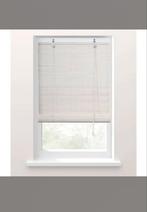 Hulp - 3 bamboe Rolgordijnen, Ophalen, 50 tot 100 cm, Zo goed als nieuw, Wit