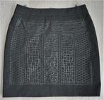 ROCCOBAROCCO Antraciet met Zwarte bedrukking Rokje maat 38, Kleding | Dames, Maat 38/40 (M), Overige kleuren, Ophalen of Verzenden