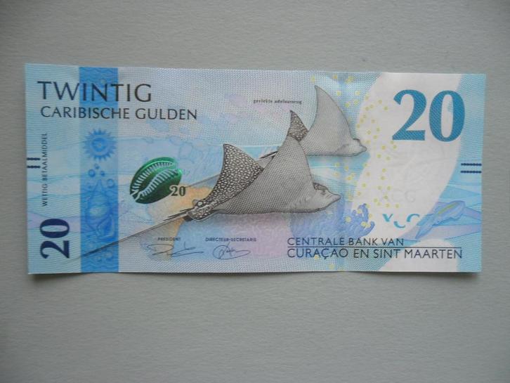 Curacao & St. Maarten #W2 [2025] / 20 gulden UNC, Postzegels en Munten, Bankbiljetten | Amerika, Los biljet, Midden-Amerika, Verzenden