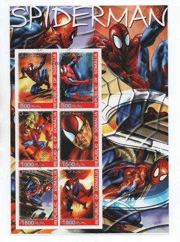 Spiderman - Somalia 2003 - Gestempeld groot blok beschikbaar voor biedingen