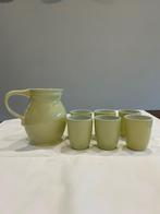 Kan met 6 bekers, Antiek en Kunst, Antiek | Keramiek en Aardewerk, Ophalen