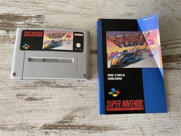 super nintendo f-zero snes inclusief boekje [1402] beschikbaar voor biedingen
