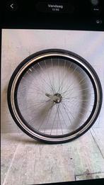 RVS/zwarte achterwiel 28 inch met terugtraprem, Fietsen en Brommers, Fietsonderdelen, Ophalen, Zo goed als nieuw, Algemeen, Wiel