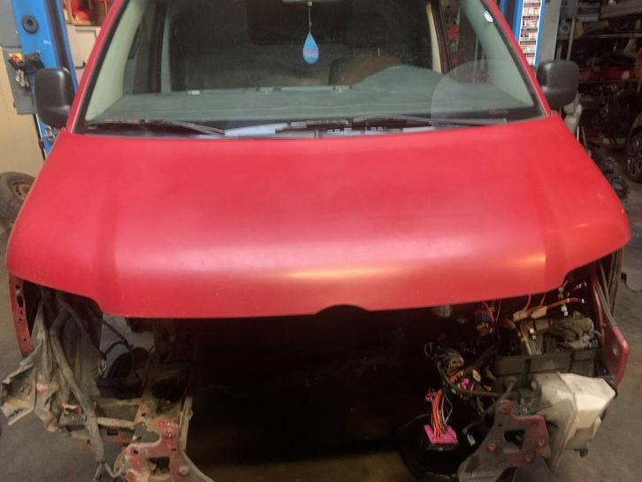 Volkswagen T5 motorkap Rood 2003-2009, Auto-onderdelen, Carrosserie en Plaatwerk, Motorkap, Volkswagen, Voor, Gebruikt, Ophalen