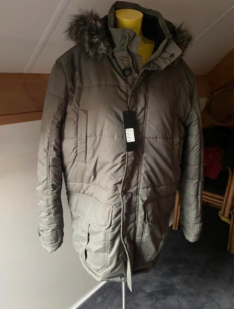 Fairfield Winterjas Donkergroen Maat L, Ophalen of Verzenden, Gedragen, Maat 52/54 (L), Groen