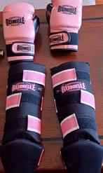 Kickboksset Kids roze/zwart, Sport en Fitness, Vechtsporten en Zelfverdediging, Gebruikt, Overige, Maat XS of kleiner, Vechtsportbescherming