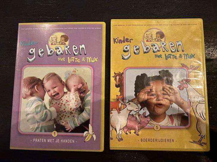 2 DVD's Lotte & Maxx Kindergebaren, Cd's en Dvd's, Dvd's | Kinderen en Jeugd, Zo goed als nieuw, Film, Educatief, Alle leeftijden