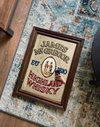 Antieke bar spiegel James MC Gregor highland Whisky, Antiek en Kunst, Ophalen of Verzenden, Rechthoekig