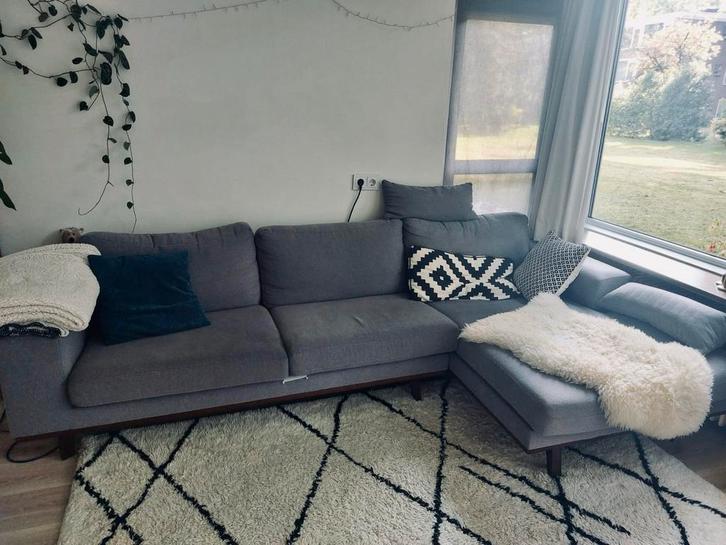 Great Corner Couch! Grijze Hoekbank -Super Cosy Goede Staat!, Huis en Inrichting, Banken | Bankstellen, Zo goed als nieuw, Hoekbank