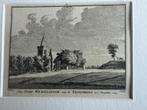1743 - Het dorp Wemeldinge H. Spilman - Zeeland Holland, Antiek en Kunst, Kunst | Etsen en Gravures, Ophalen of Verzenden