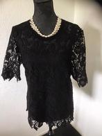 NIEUWE ZWARTE KANTEN TOP VAN STROKE MAAT 44, Zwart, Maat 42/44 (L), Nieuw, Ophalen of Verzenden