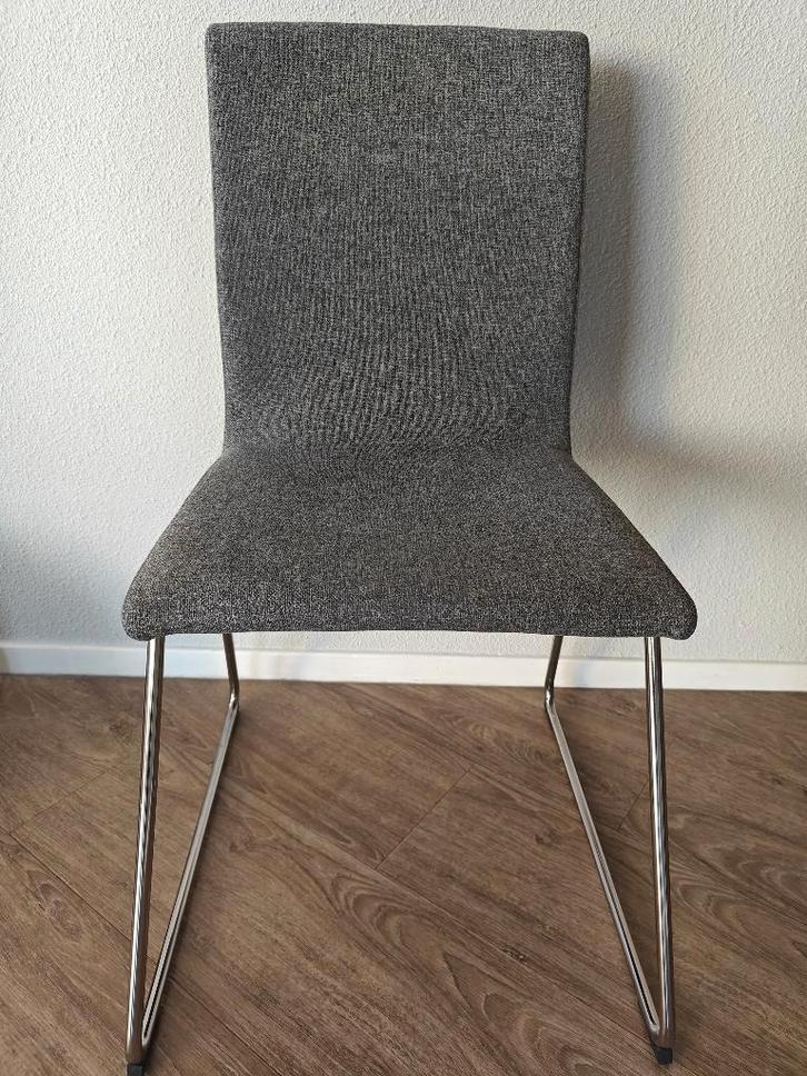 6x IKEA VOLFGANG eetkamerstoel lichtgrijs (set), Huis en Inrichting, Stoelen, Zo goed als nieuw, Vijf, Zes of meer stoelen, Overige materialen