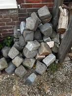 Stapeltje kasseien / border stenen 60/70 stuks, Ophalen, Gebruikt, Grijs, Graniet