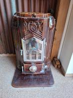 Zeer mooi Emaille Antiek Art Deco houtkacheltje., Ophalen, Gebruikt, Hout