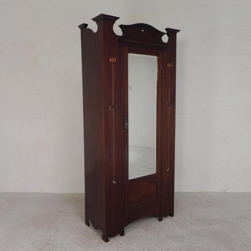 Art Nouveau kledingkast, hangkast, Antiek en Kunst, Antiek | Meubels | Kasten, Ophalen of Verzenden