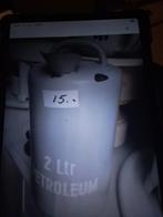 Emaille Petroleum Kan 2 Liter, Ophalen of Verzenden, Gebruikt
