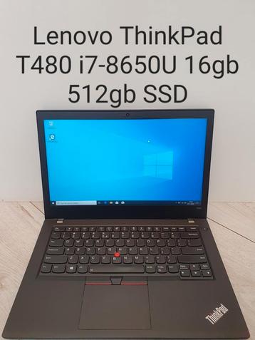 Als nieuw: van 1499 voor 649 euro. Lenovo ThinkPad T480 i7 beschikbaar voor biedingen