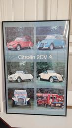 Lijst met poster met oude Citroëns 2CV, Rechthoekig Staand, Met lijst, Deurposter of groter, Ophalen of Verzenden