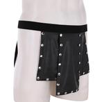 Zwarte heren kilt / rok sexy leren mannen schotse, Verzenden, Nieuw, Historisch, Kleding