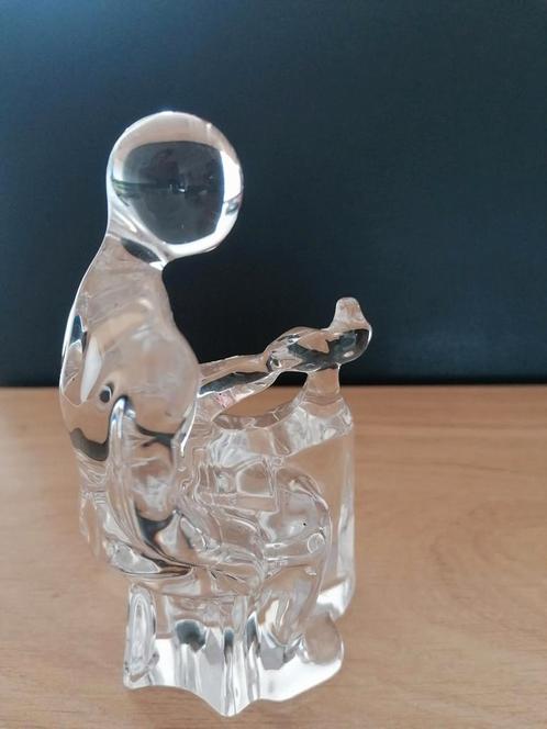 vollood handgemaakt kristallen beeldje van een schoenmaker., Antiek en Kunst, Antiek | Glas en Kristal, Ophalen of Verzenden
