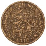 Wilhelmina - oude 2,5 Cent 1916 brons zf (5970, Ophalen of Verzenden, Koningin Wilhelmina, Overige waardes, Losse munt