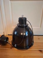 Zwarte industriële hanglamp Svartnora Ikea, Gebruikt, 50 tot 75 cm, Ophalen of Verzenden, Metaal
