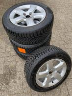 Set winterbanden (215/55 R16 97H) Peugeot Arenal 16” lm velg, Ophalen, 215 mm, 16 inch, Banden en Velgen
