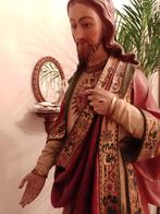 Antiek kerkbeeld van Jezus Christus Heilige Hart 1.25 meter, Antiek en Kunst, Ophalen