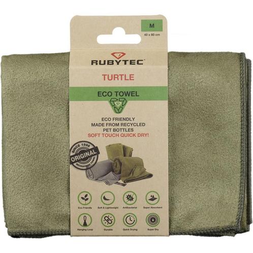 RUBYTEC TURTLE ECO TOWEL GREEN M, Sport en Fitness, Bergsport en Wandelen, Nieuw, Overige typen, Ophalen of Verzenden