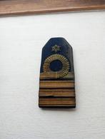 Oud Schouder Stuk Marine Officier WO2 en kraagspiegel, Verzamelen, Ophalen of Verzenden, Marine, Nederland, Embleem of Badge