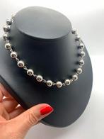 T785 Prachtige zilveren balletjes ketting, Ophalen of Verzenden, X, Zilver, Zilver