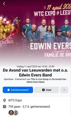 Edwin Evers band, Leeuwarden, 4 kaarten, Drie personen of meer