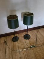 2 groene schemerlampjes, Ophalen, Gebruikt, Minder dan 50 cm