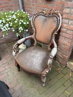 Antieke fauteuil met karakter opknapper, Antiek en Kunst, Ophalen of Verzenden