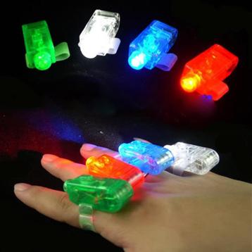 4 Disco/Party Vinger Led's in vier-kleuren, Gratis Verzonden beschikbaar voor biedingen