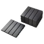 IKEA Runnen Vlondertegels - 54 stuks - Donkergrijs, Tuin en Terras, Terrasdelen en Vlonders, Ophalen, Gebruikt, Kunststof