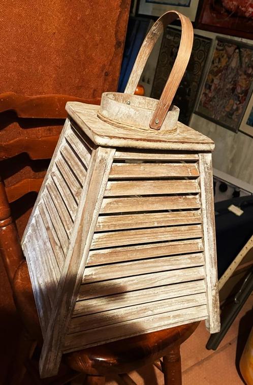 TUIN LANTAARN MET GLAS VOOR KAARS, Huis en Inrichting, Woonaccessoires | Kandelaars en Kaarsen, Minder dan 25 cm, Overige materialen