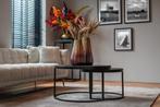 salontafel set 2  rond zwart model Catana*Richmond Interiors, Huis en Inrichting, Tafels | Salontafels, Ophalen, Rond, Nieuw, 50 tot 100 cm