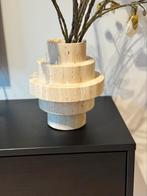 Mooisa Vaas Agano Travertine M travertin beige, Ophalen of Verzenden, Zo goed als nieuw