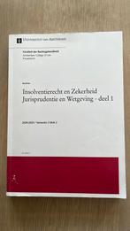 Insolventierecht en zekerheid jurisprudentie en wetgeving, Boeken, Studieboeken en Cursussen, Ophalen of Verzenden, Beta, Gelezen