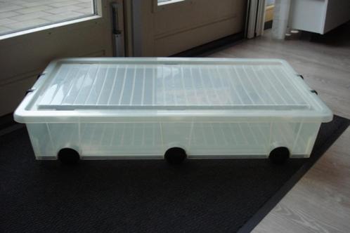 Zgan grote bedlade rolbox met deksel en 6 wielen 83x45x17cm, Doe-het-zelf en Verbouw, Kratten en Dozen, Zo goed als nieuw, Bak of Kist
