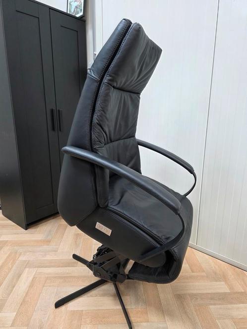 Prominent humberto sta op relax fauteuil e100 craft modern, Huis en Inrichting, Fauteuils, Zo goed als nieuw, Leer, 50 tot 75 cm