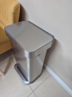 Simplehuman Prullenbak 60L - Zo goed als nieuw!, Met pedaal, 50 tot 75 cm, 40 liter of meer, Ophalen of Verzenden